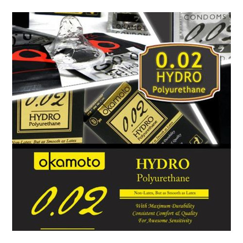 [오카모토] 하이드로 0.02 슬림콘돔 6p